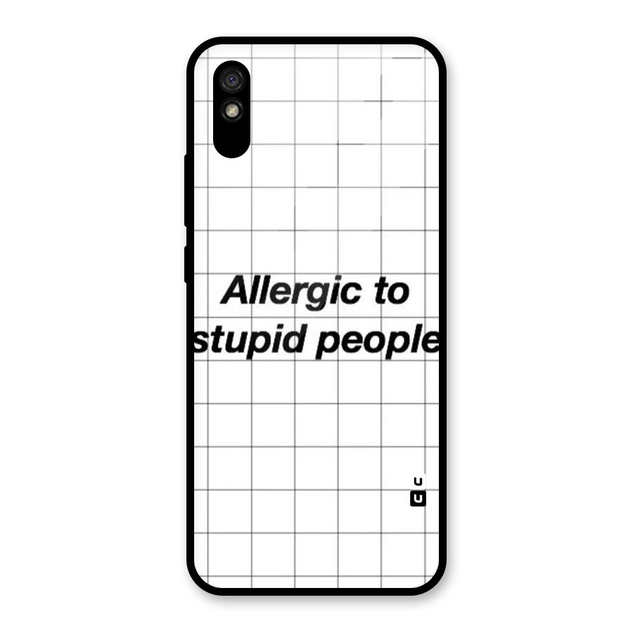 Allergic Glass Back Case for Redmi 9i
