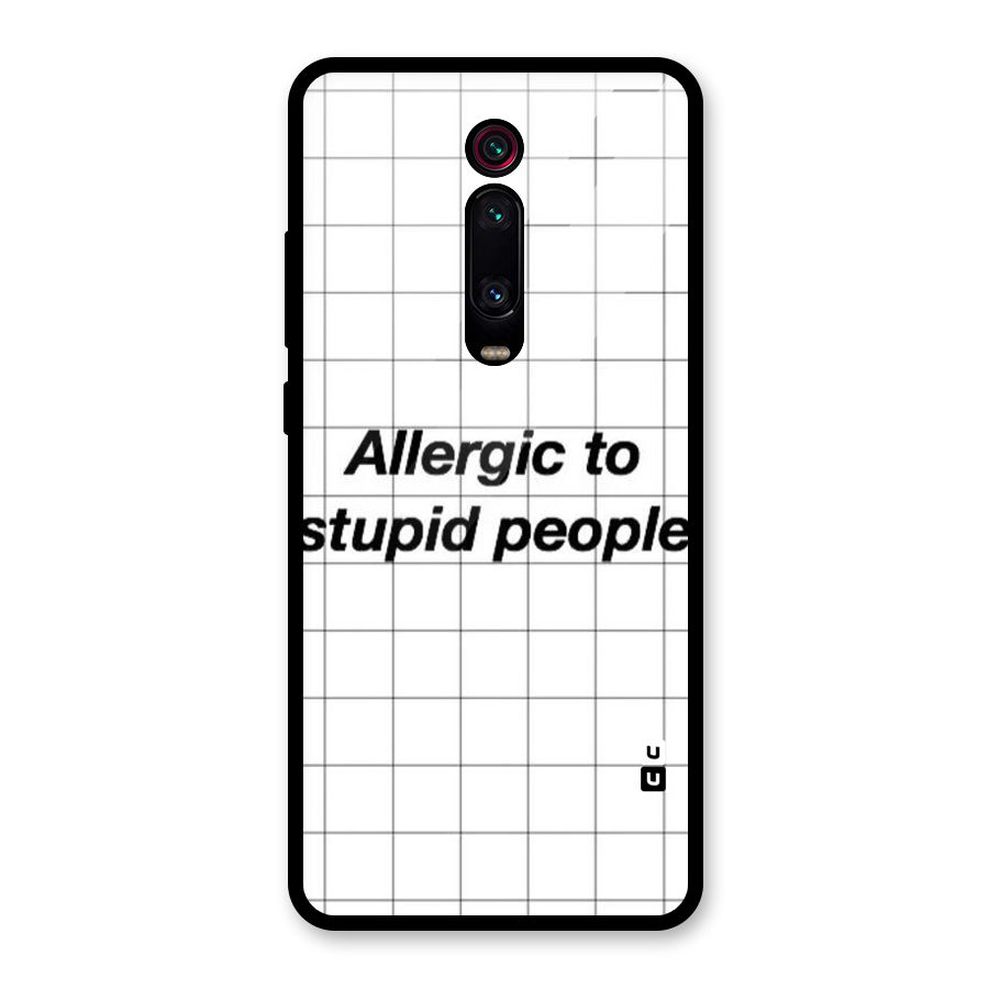 Allergic Glass Back Case for Redmi K20