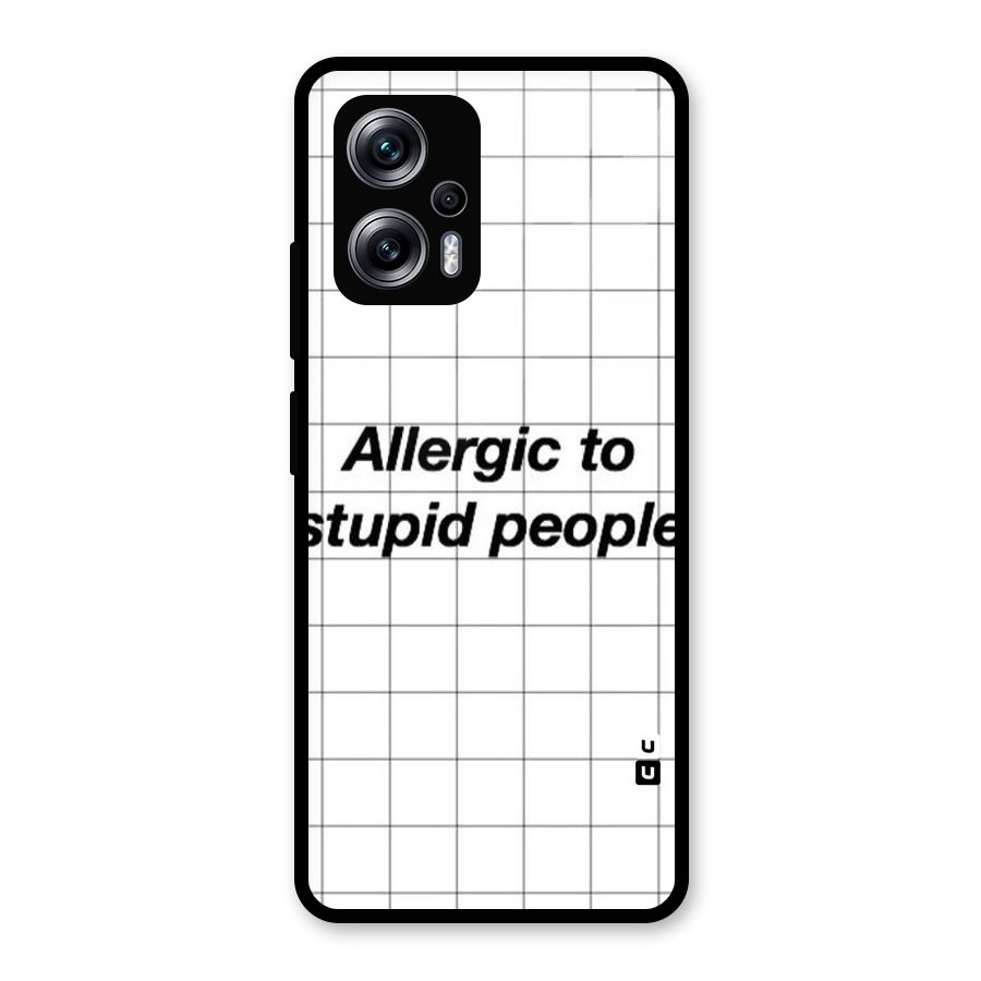 Allergic Glass Back Case for Redmi K50i