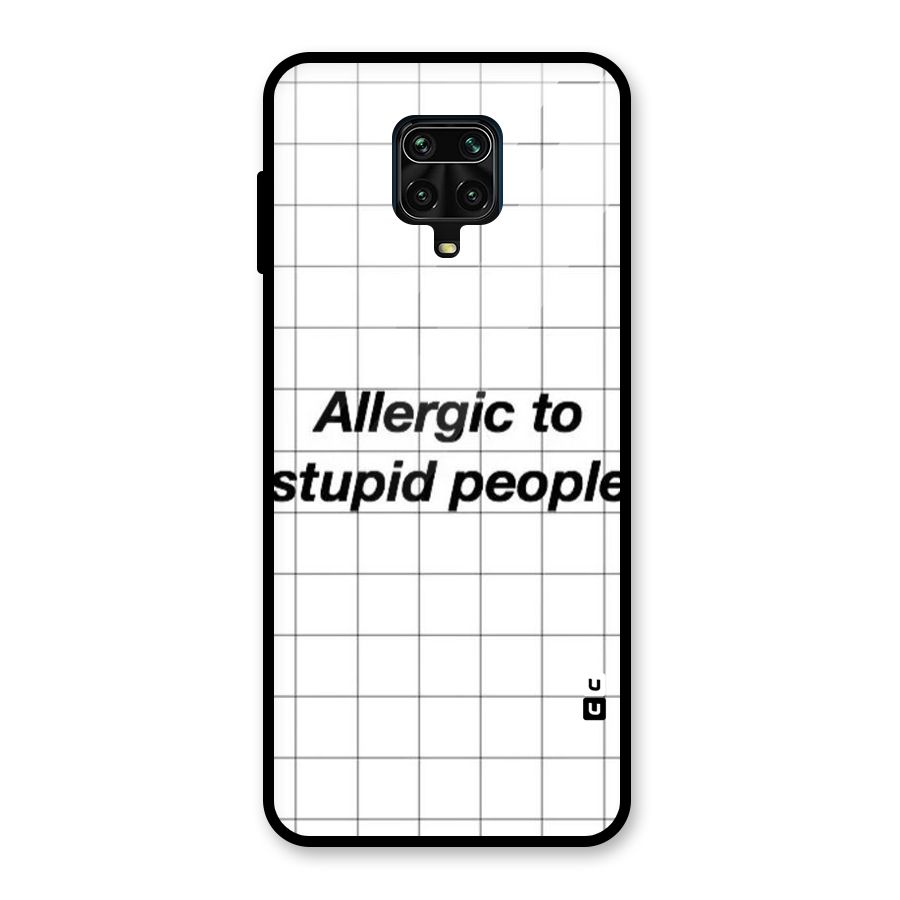 Allergic Glass Back Case for Redmi Note 10 Lite