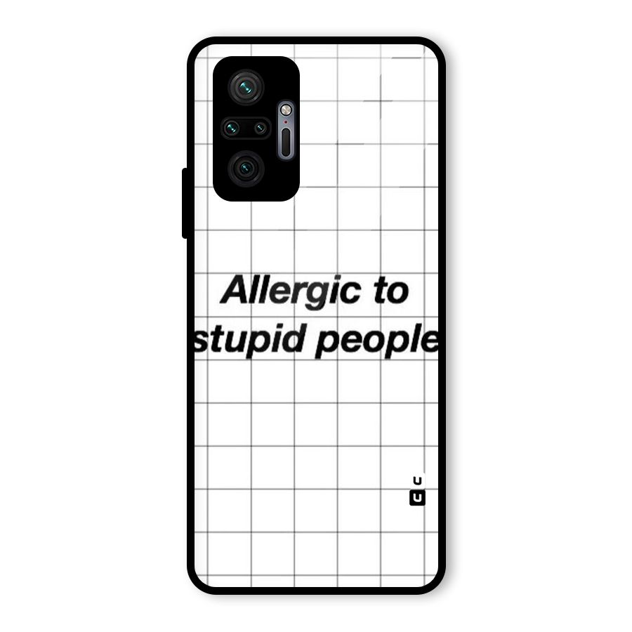 Allergic Glass Back Case for Redmi Note 10 Pro Max