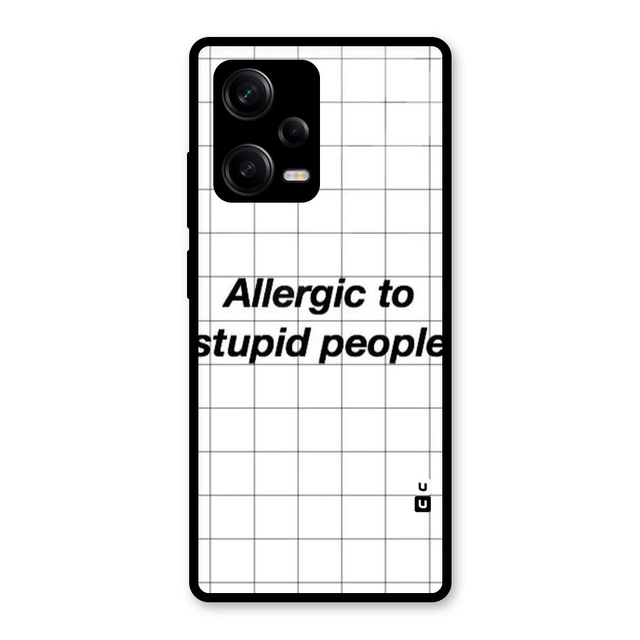 Allergic Glass Back Case for Redmi Note 12 Pro