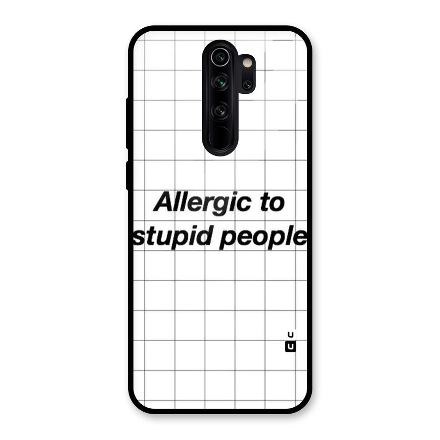 Allergic Glass Back Case for Redmi Note 8 Pro