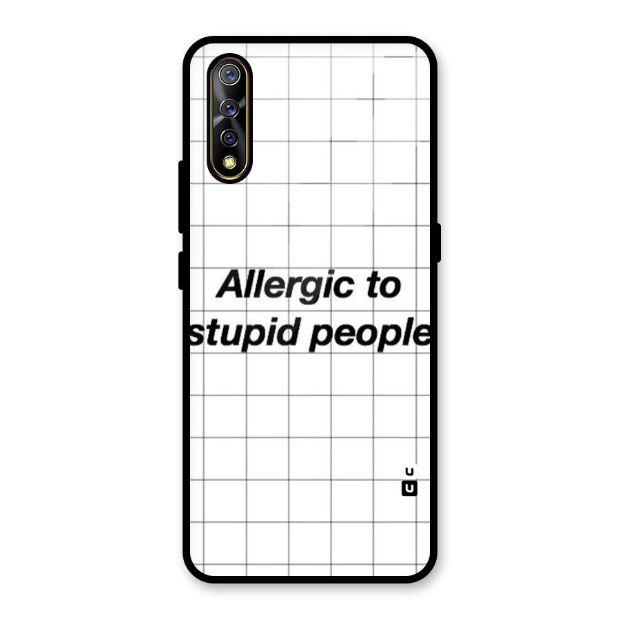 Allergic Glass Back Case for Vivo S1