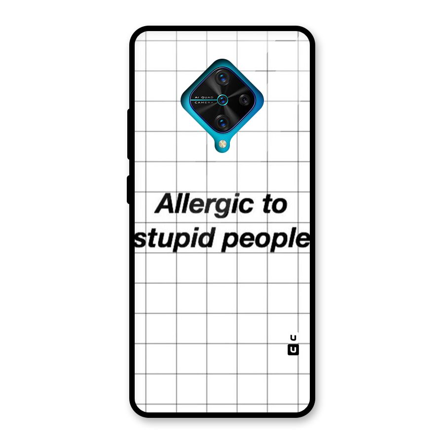 Allergic Glass Back Case for Vivo S1 Pro