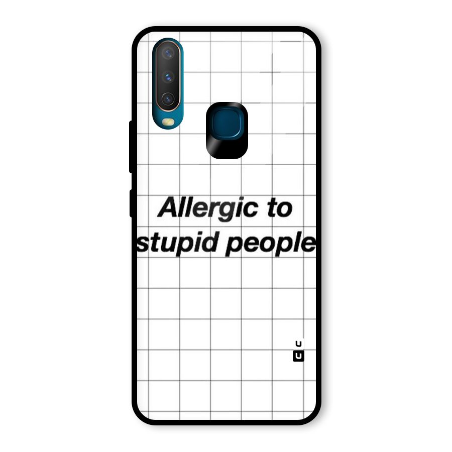 Allergic Glass Back Case for Vivo U10
