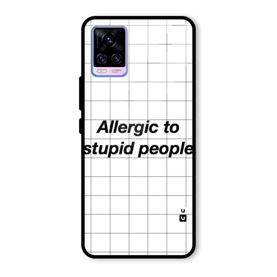 Allergic Glass Back Case for Vivo V20 Pro