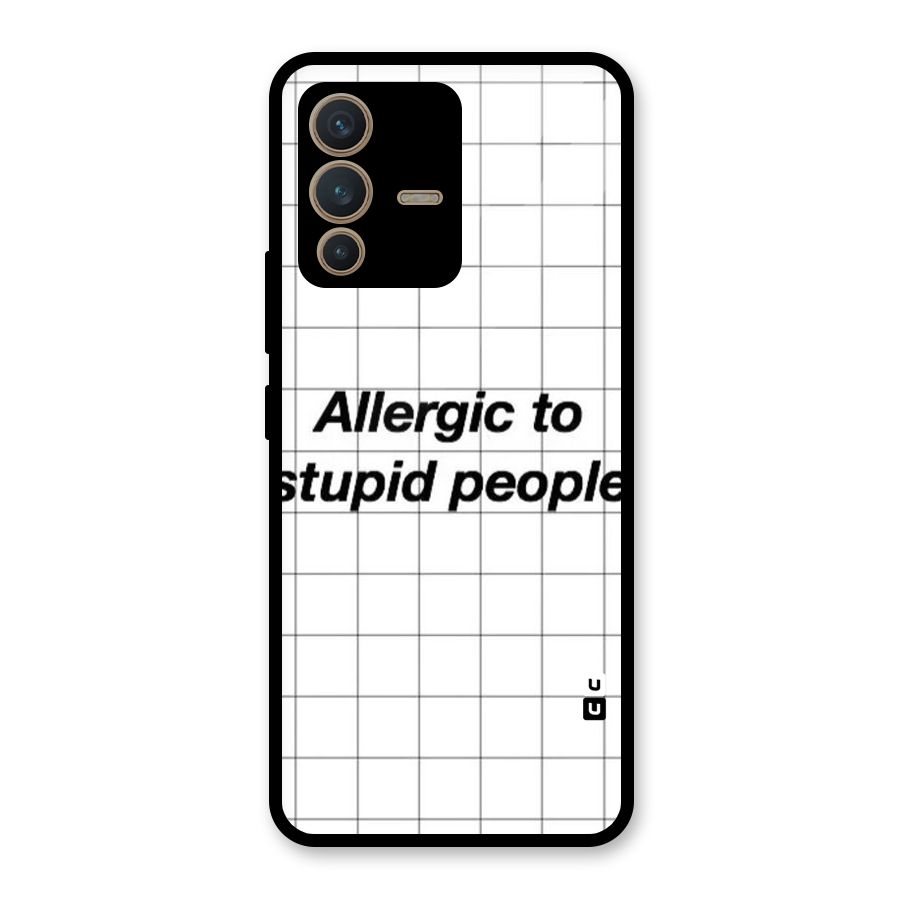 Allergic Glass Back Case for Vivo V23 5G
