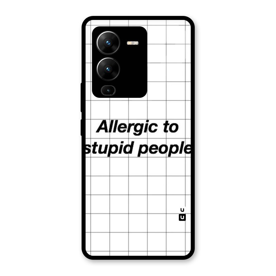 Allergic Glass Back Case for Vivo V25 Pro