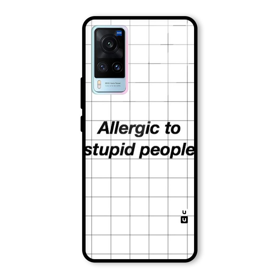 Allergic Glass Back Case for Vivo X60