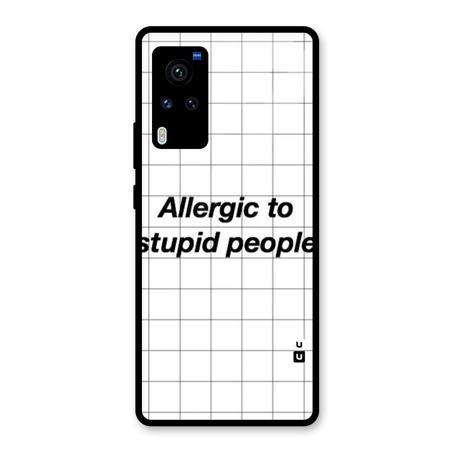 Allergic Glass Back Case for Vivo X60 Pro