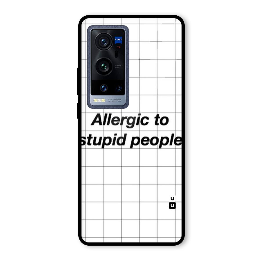Allergic Glass Back Case for Vivo X60 Pro Plus