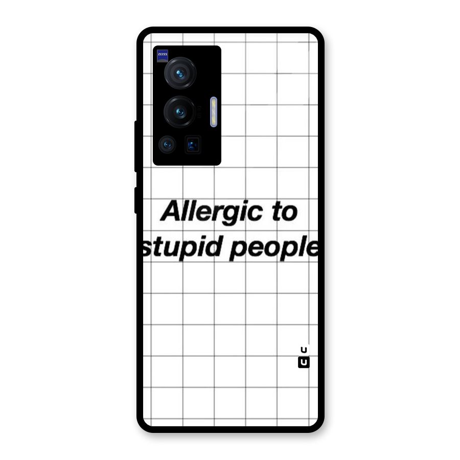 Allergic Glass Back Case for Vivo X70 Pro