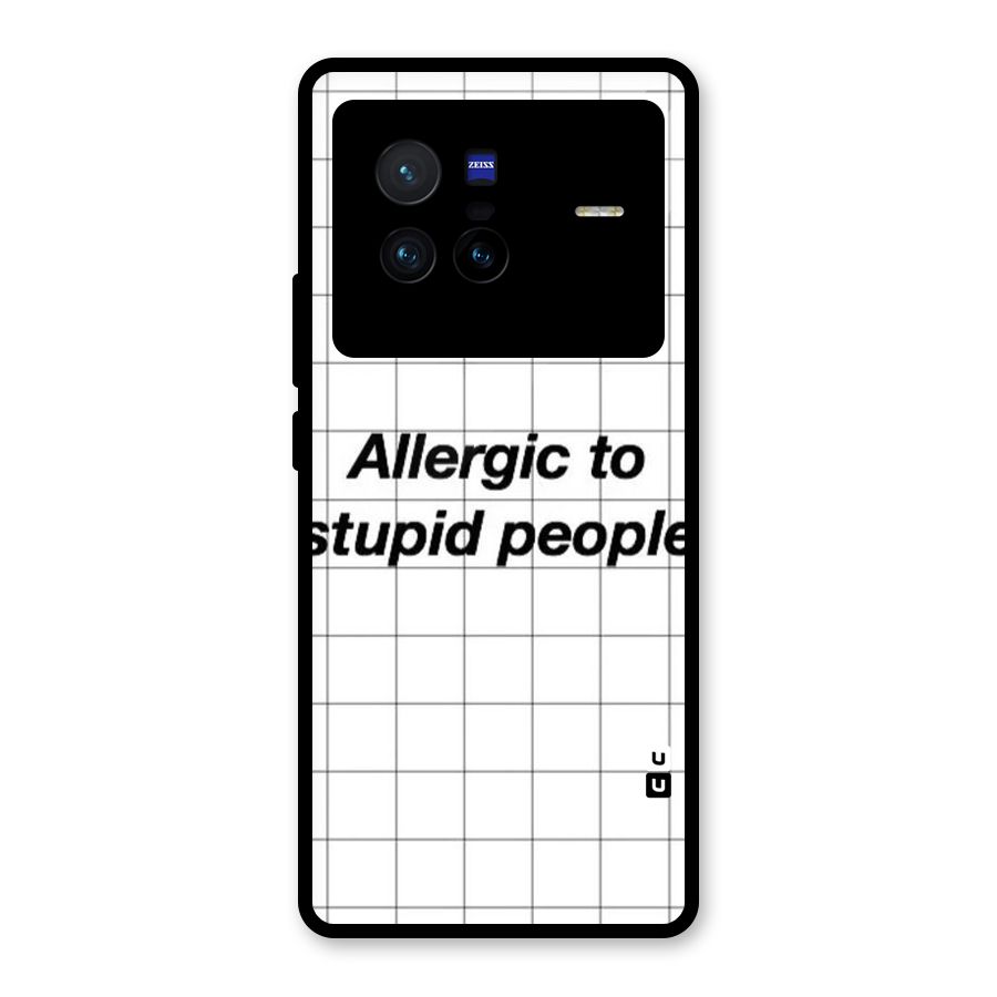 Allergic Glass Back Case for Vivo X80