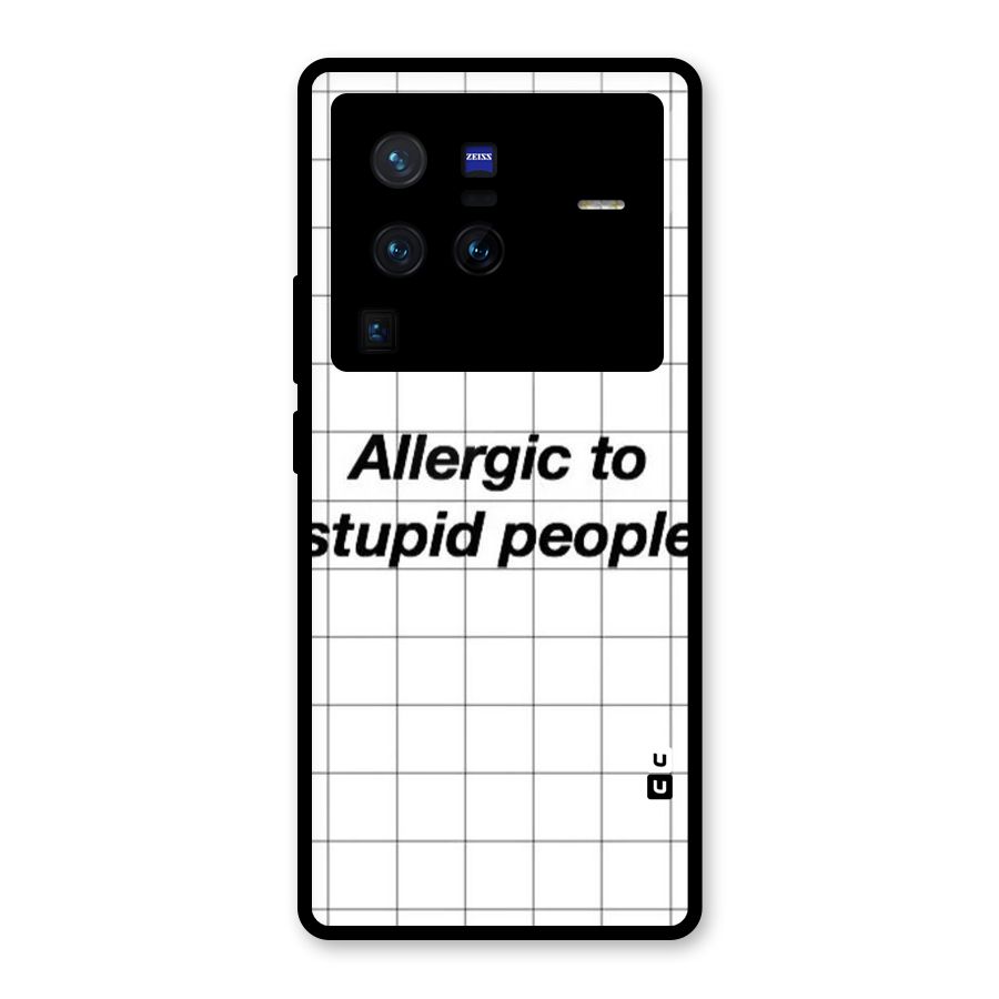 Allergic Glass Back Case for Vivo X80 Pro