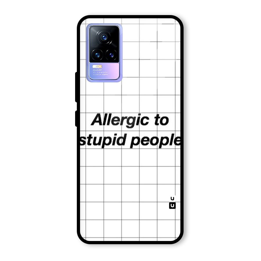Allergic Glass Back Case for Vivo Y73
