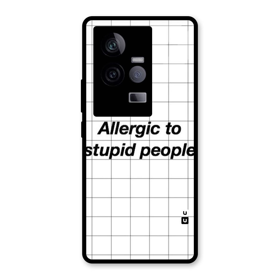 Allergic Glass Back Case for Vivo iQOO 11 5G