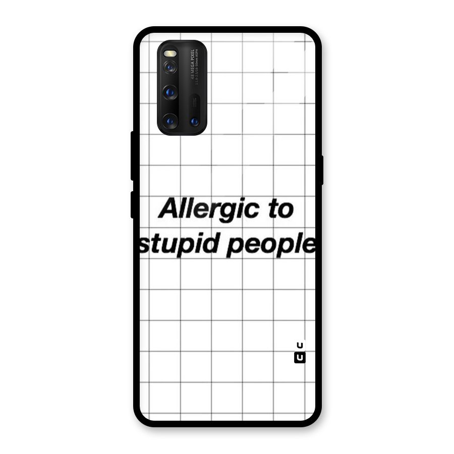 Allergic Glass Back Case for Vivo iQOO 3