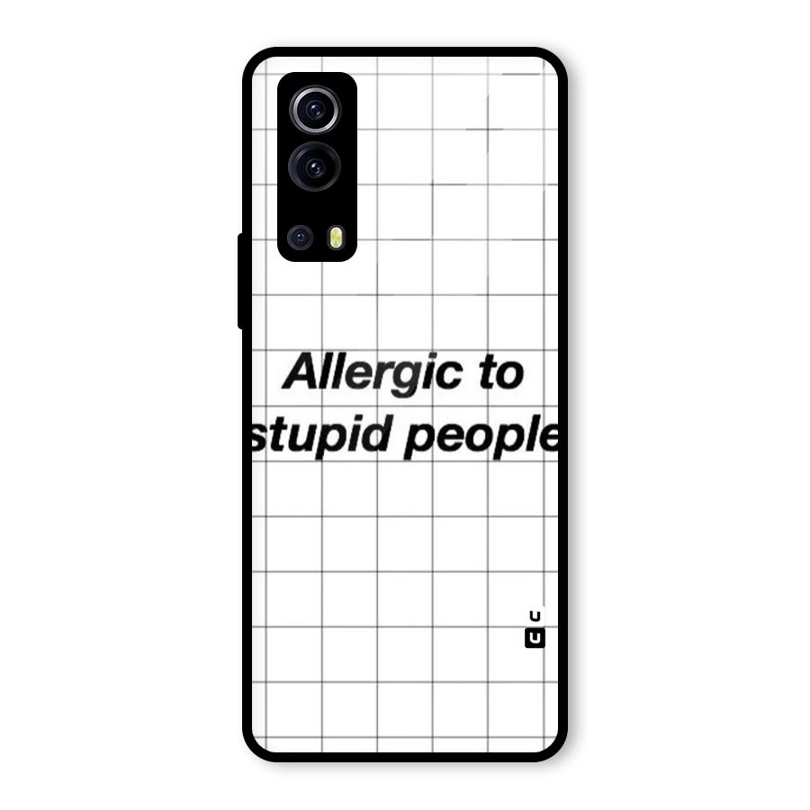 Allergic Glass Back Case for Vivo iQOO Z3