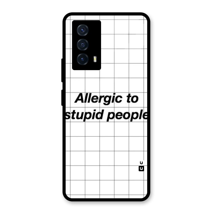 Allergic Glass Back Case for Vivo iQOO Z5