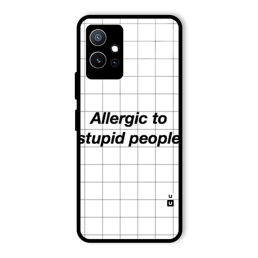 Allergic Glass Back Case for Vivo iQOO Z6
