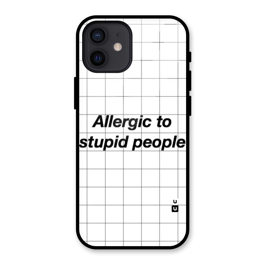 Allergic Glass Back Case for iPhone 12