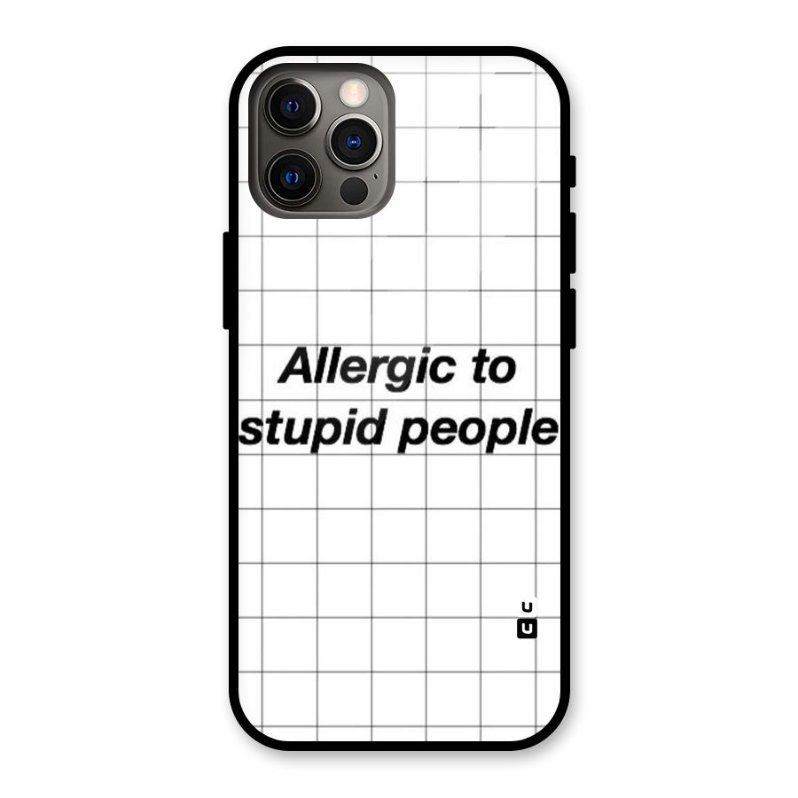 Allergic Glass Back Case for iPhone 12 Pro