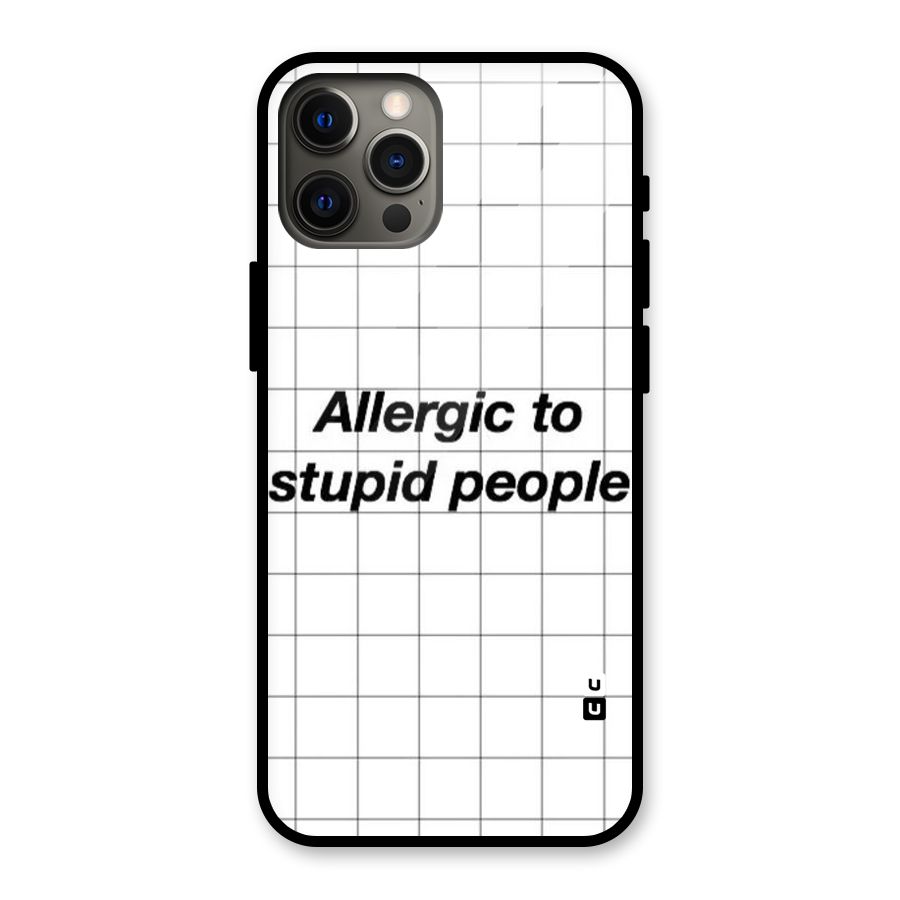 Allergic Glass Back Case for iPhone 12 Pro Max