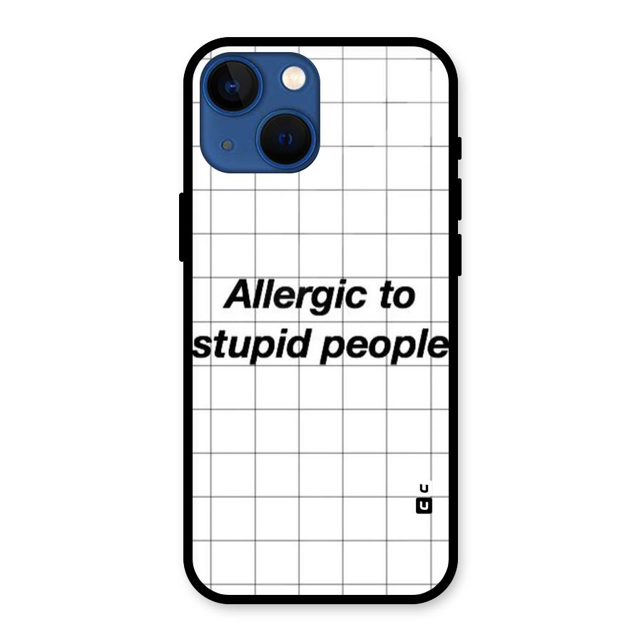 Allergic Glass Back Case for iPhone 13 Mini