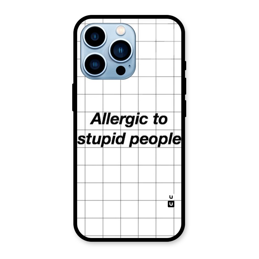 Allergic Glass Back Case for iPhone 13 Pro