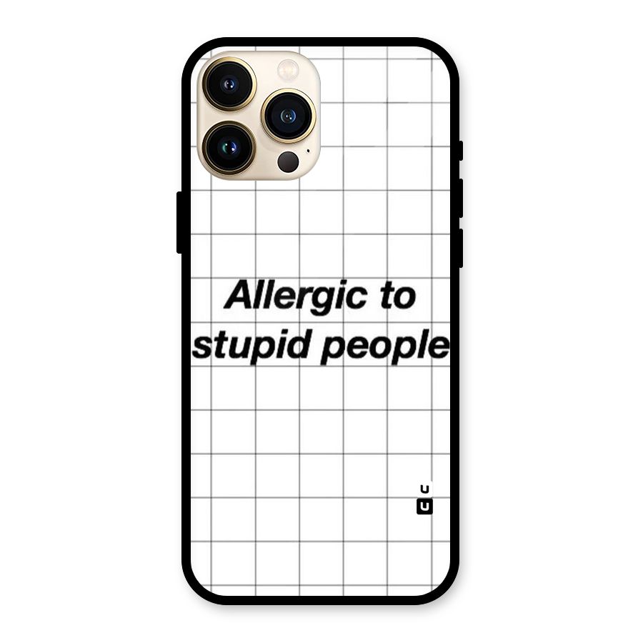 Allergic Glass Back Case for iPhone 13 Pro Max