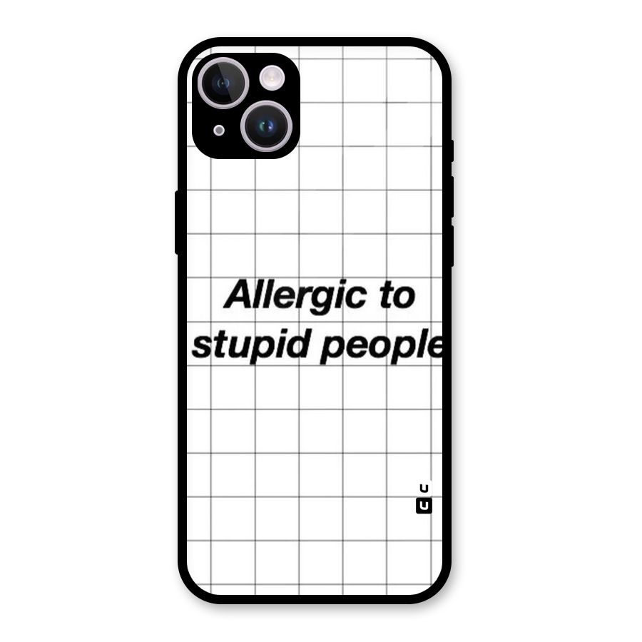Allergic Glass Back Case for iPhone 14 Plus