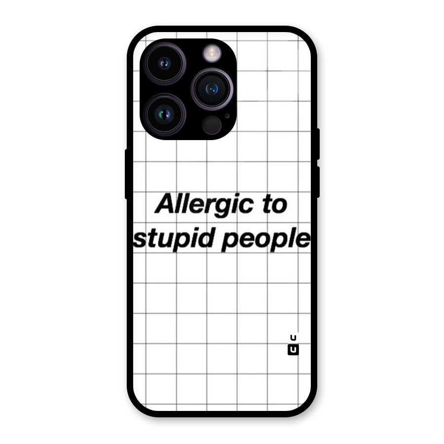 Allergic Glass Back Case for iPhone 14 Pro