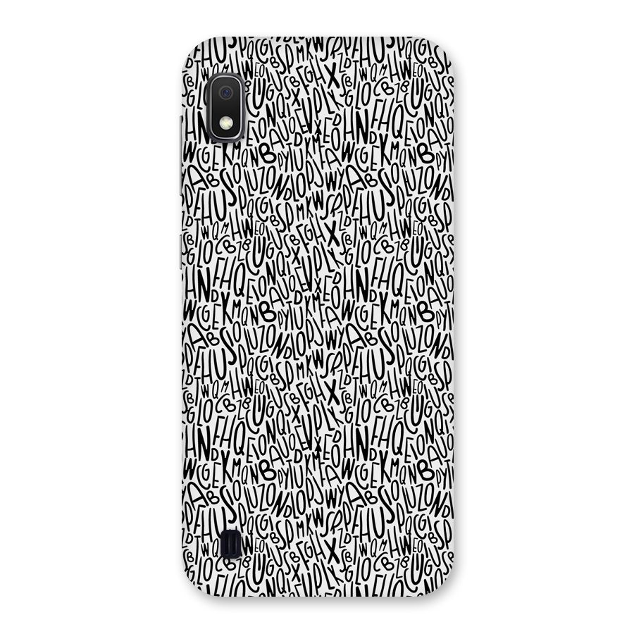 Alphabet Seamless Abstract Back Case for Galaxy A10
