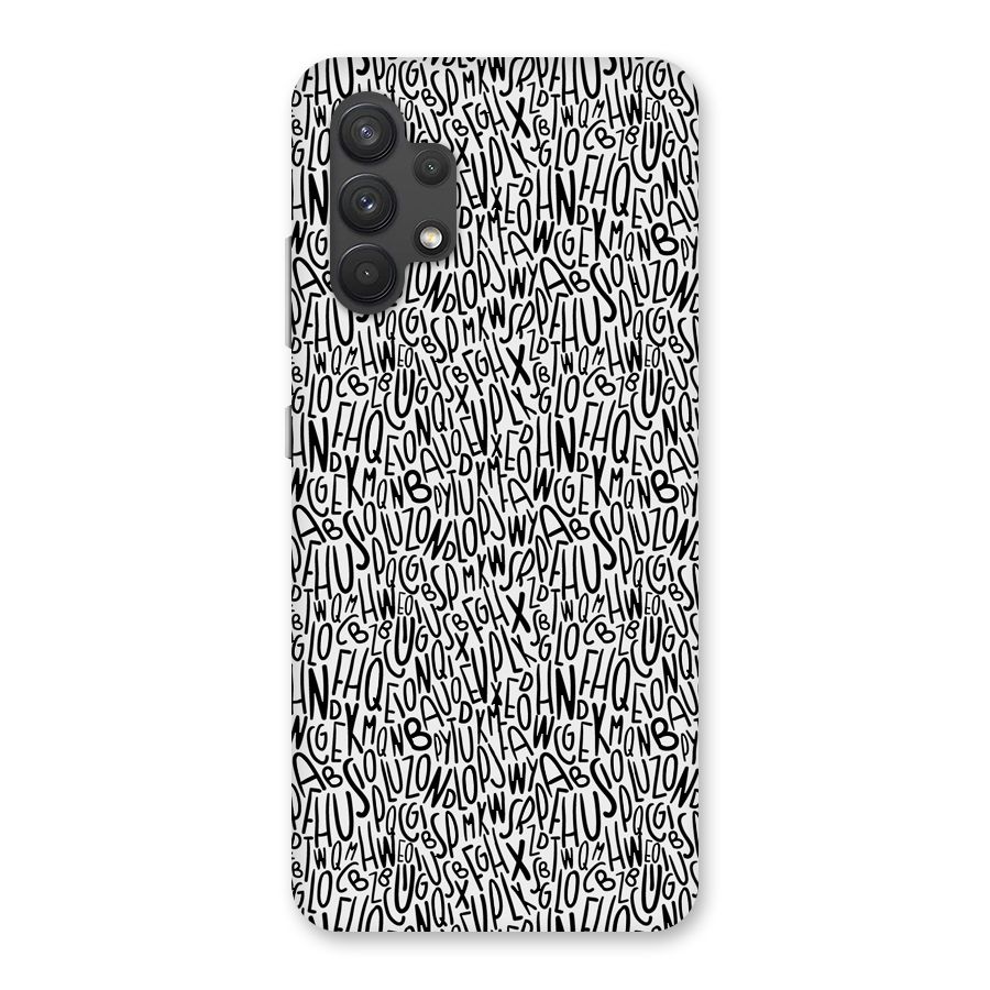 Alphabet Seamless Abstract Back Case for Galaxy A32