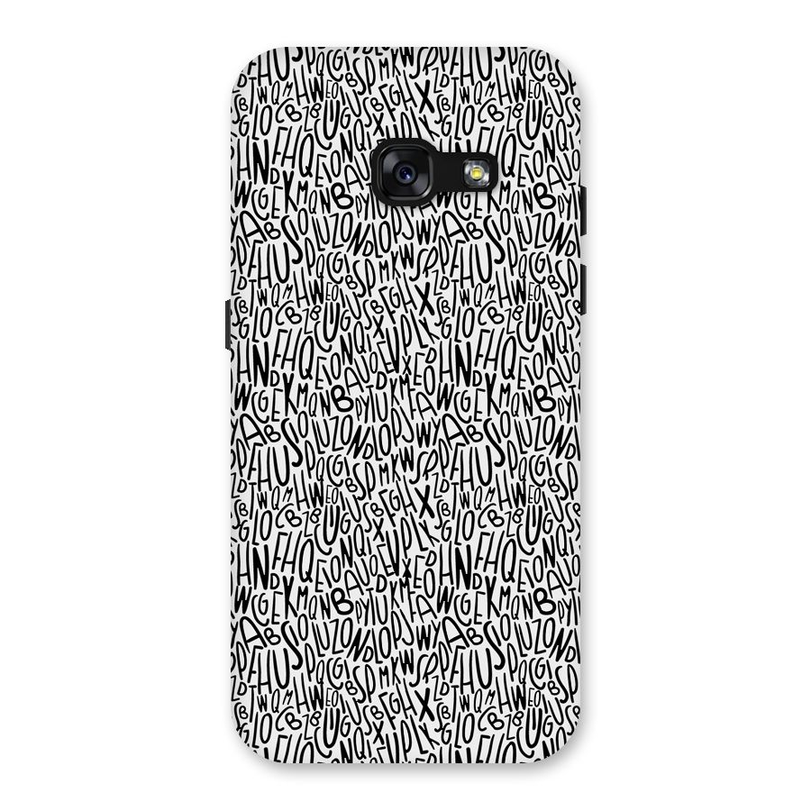Alphabet Seamless Abstract Back Case for Galaxy A3 (2017)