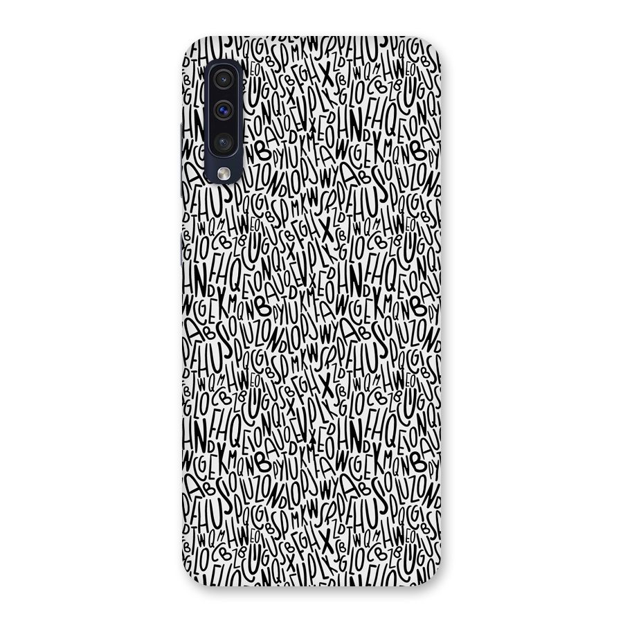 Alphabet Seamless Abstract Back Case for Galaxy A50s
