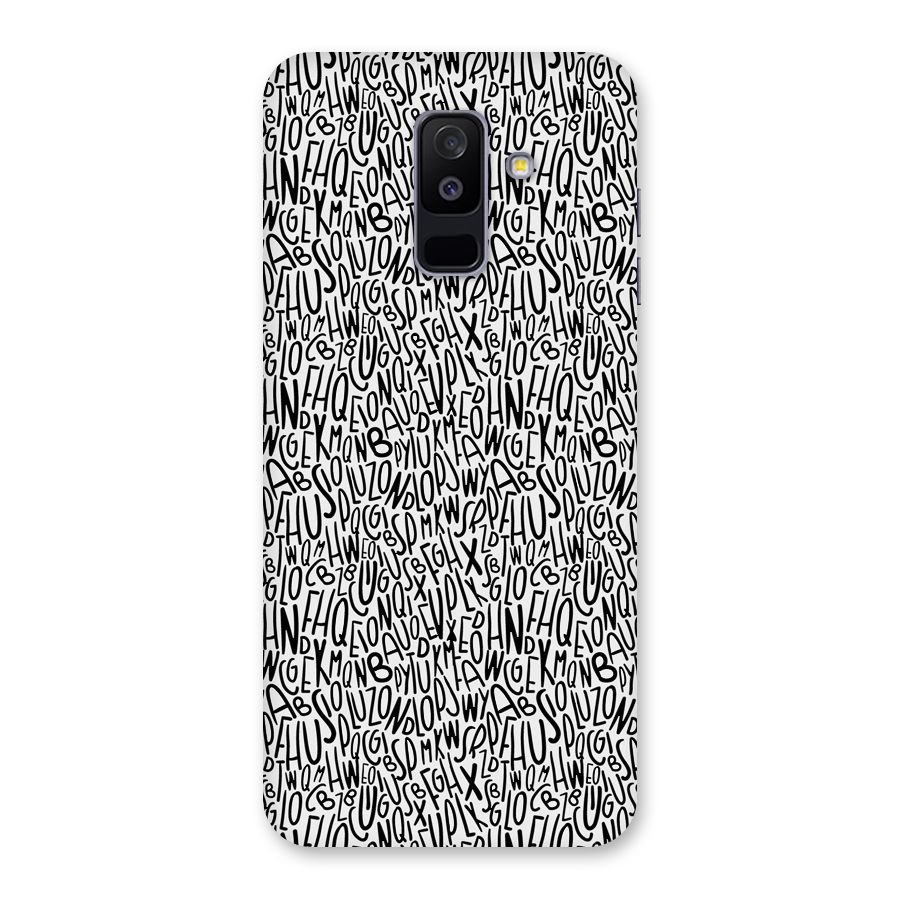 Alphabet Seamless Abstract Back Case for Galaxy A6 Plus