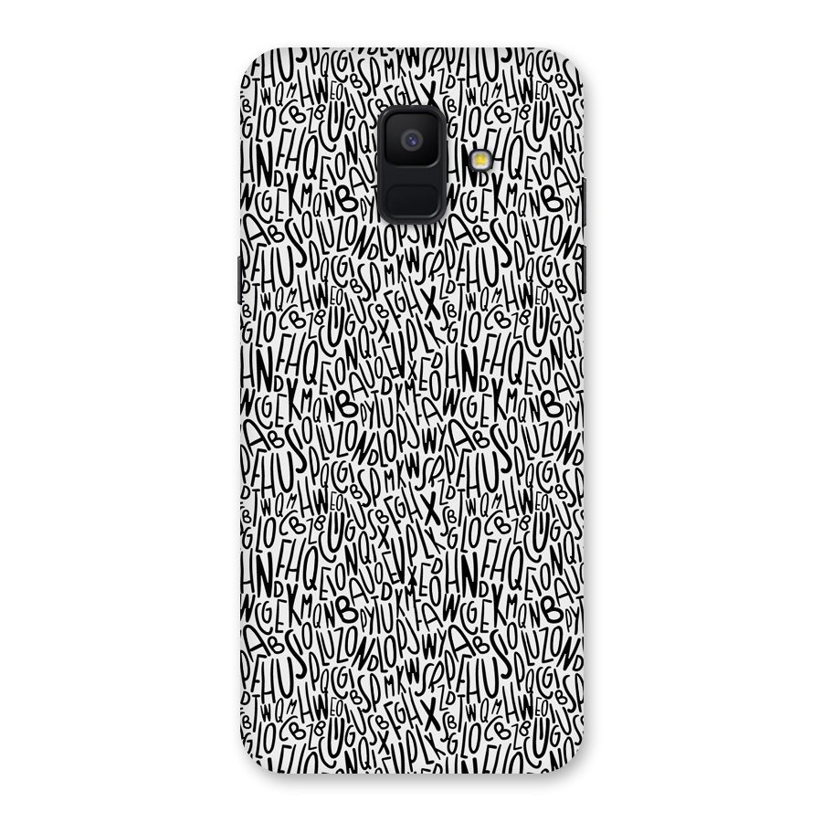 Alphabet Seamless Abstract Back Case for Galaxy A6 (2018)