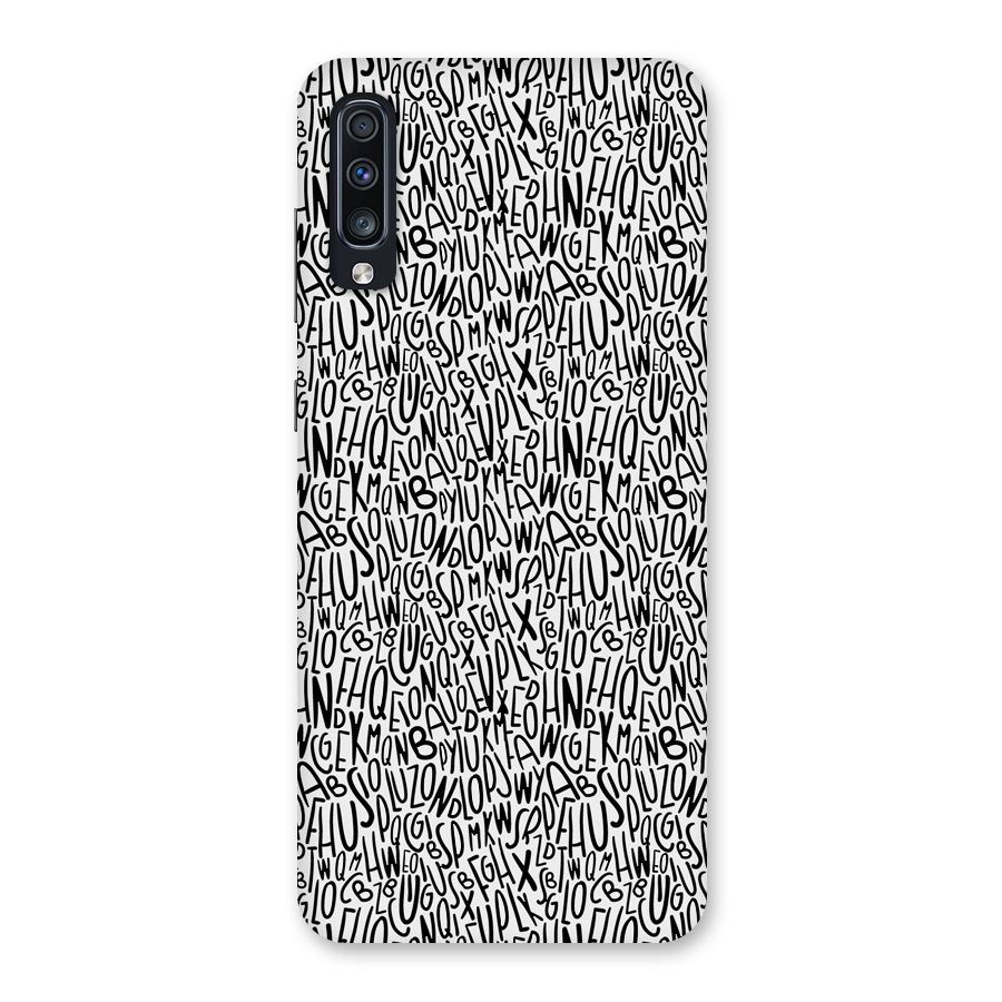 Alphabet Seamless Abstract Back Case for Galaxy A70