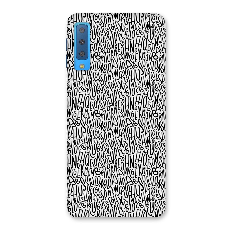 Alphabet Seamless Abstract Back Case for Galaxy A7 (2018)