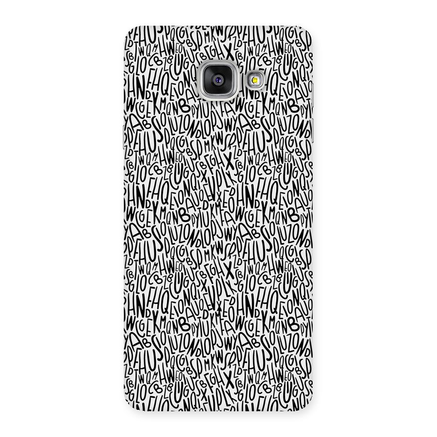 Alphabet Seamless Abstract Back Case for Galaxy A7 2016