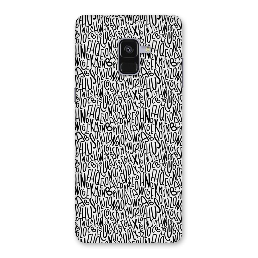 Alphabet Seamless Abstract Back Case for Galaxy A8 Plus