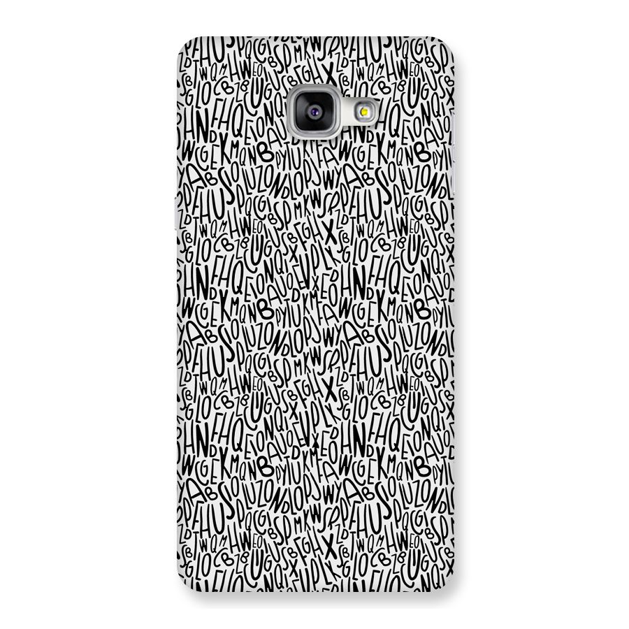 Alphabet Seamless Abstract Back Case for Galaxy A9