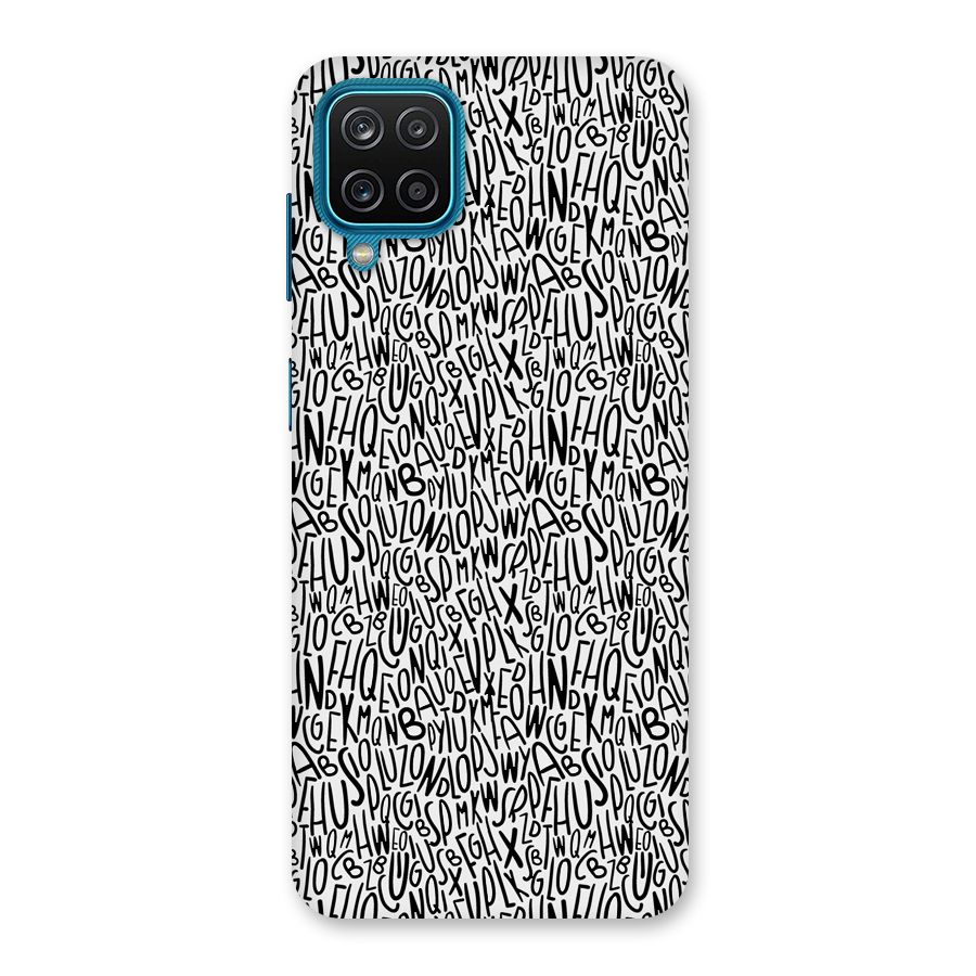 Alphabet Seamless Abstract Back Case for Galaxy F12