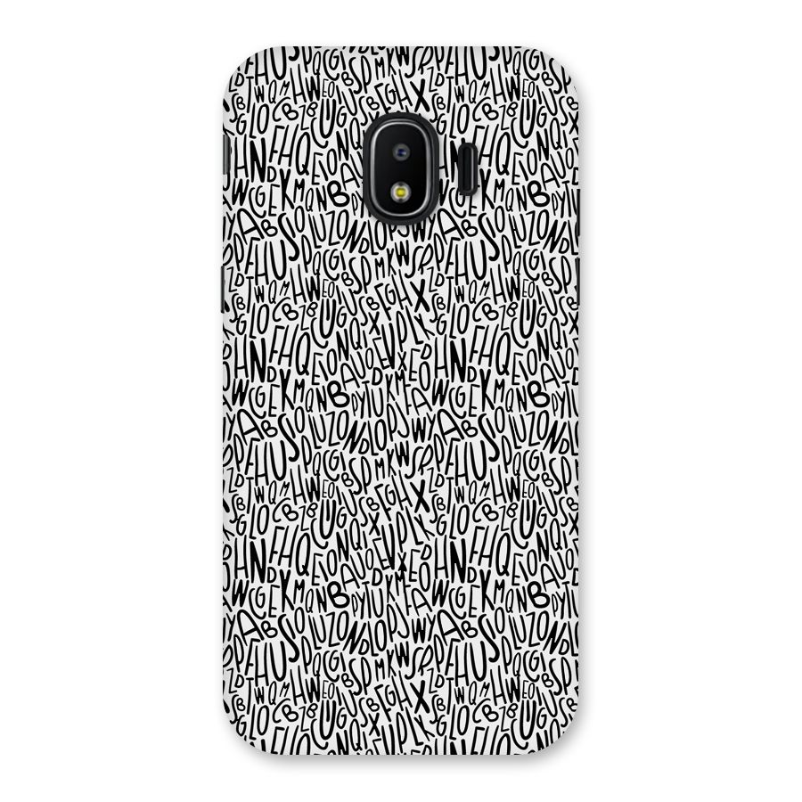 Alphabet Seamless Abstract Back Case for Galaxy J2 Pro 2018