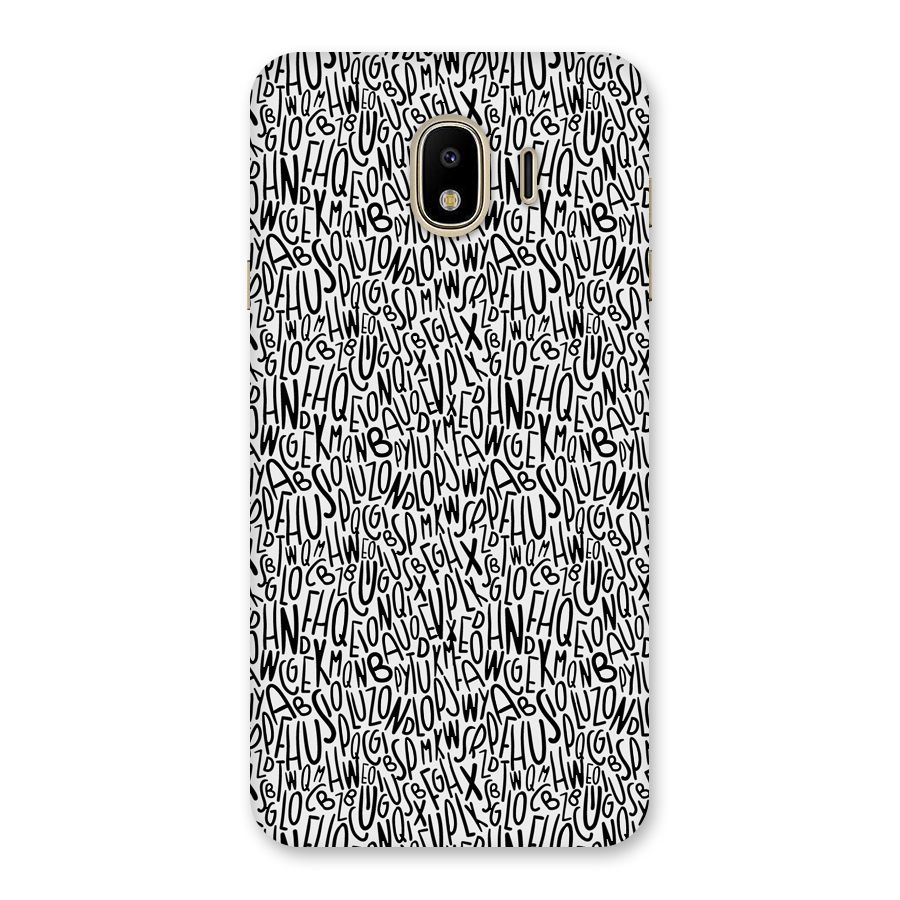 Alphabet Seamless Abstract Back Case for Galaxy J4