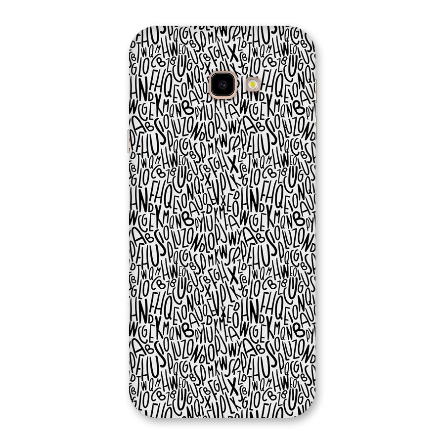 Alphabet Seamless Abstract Back Case for Galaxy J4 Plus