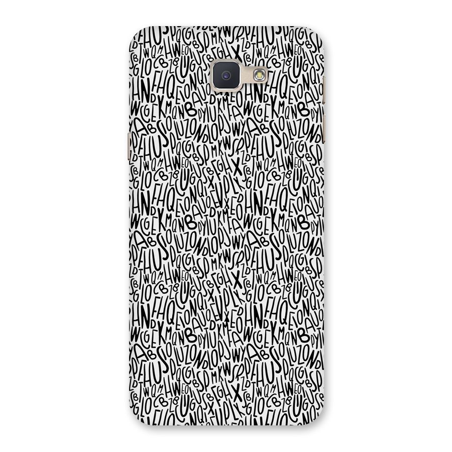 Alphabet Seamless Abstract Back Case for Galaxy J5 Prime
