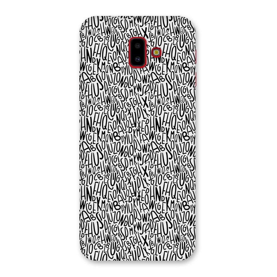 Alphabet Seamless Abstract Back Case for Galaxy J6 Plus